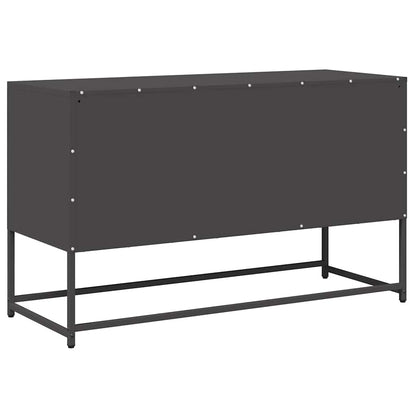Meuble TV vidaXL Noir 100,5x39x60,5 cm Acier laminé à froid
