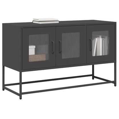 Meuble TV vidaXL Noir 100,5x39x60,5 cm Acier laminé à froid