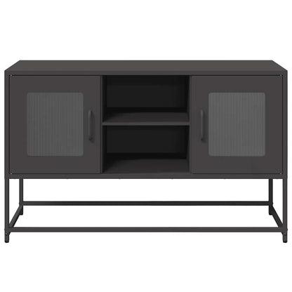 Meuble TV vidaXL noir 100,5x39x60,5 cm acier