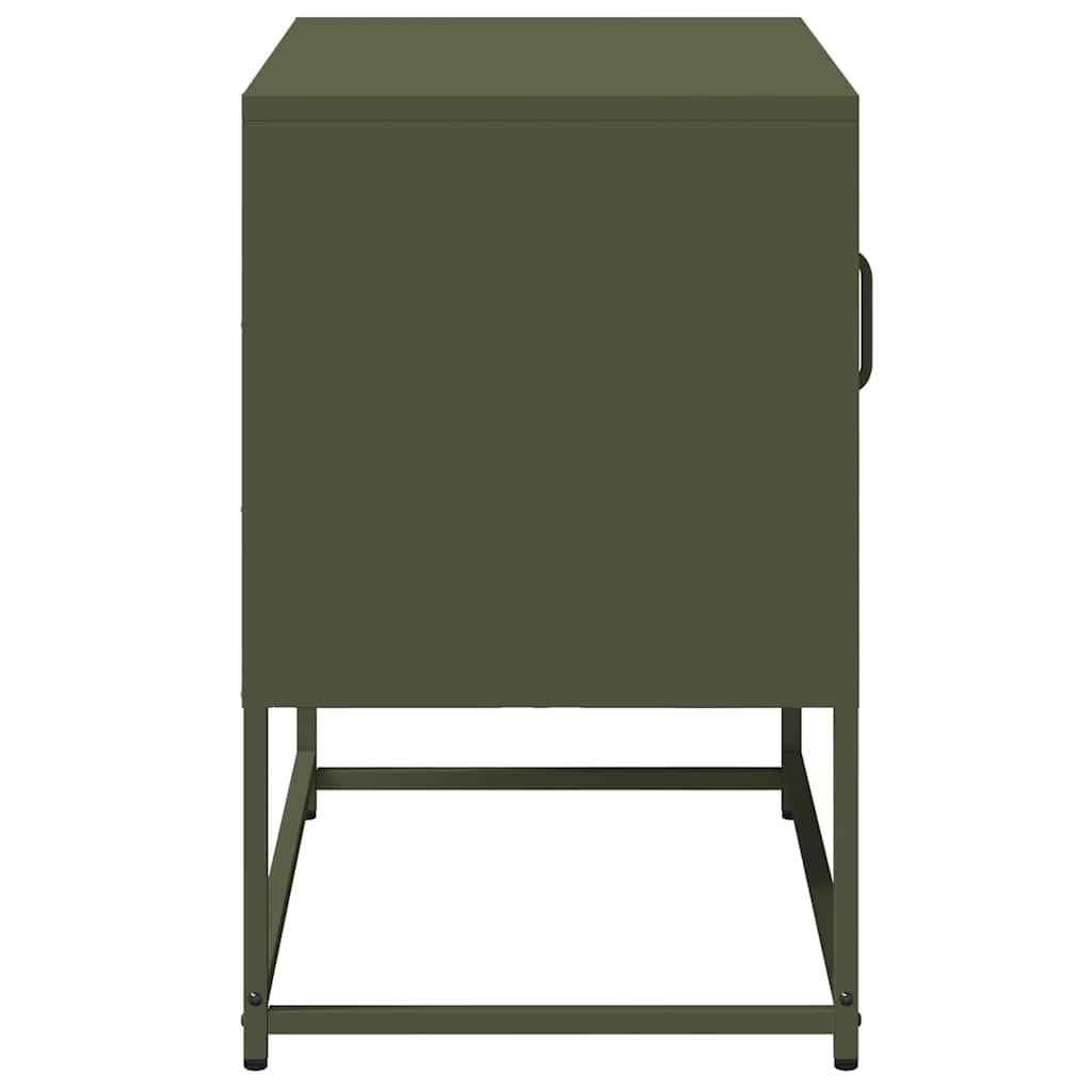 vidaXL TV-Schrank Olivgrün 68x39x60,5 cm Stahl