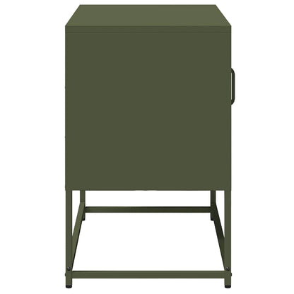 vidaXL TV-Schrank Olivgrün 68x39x60,5 cm Stahl