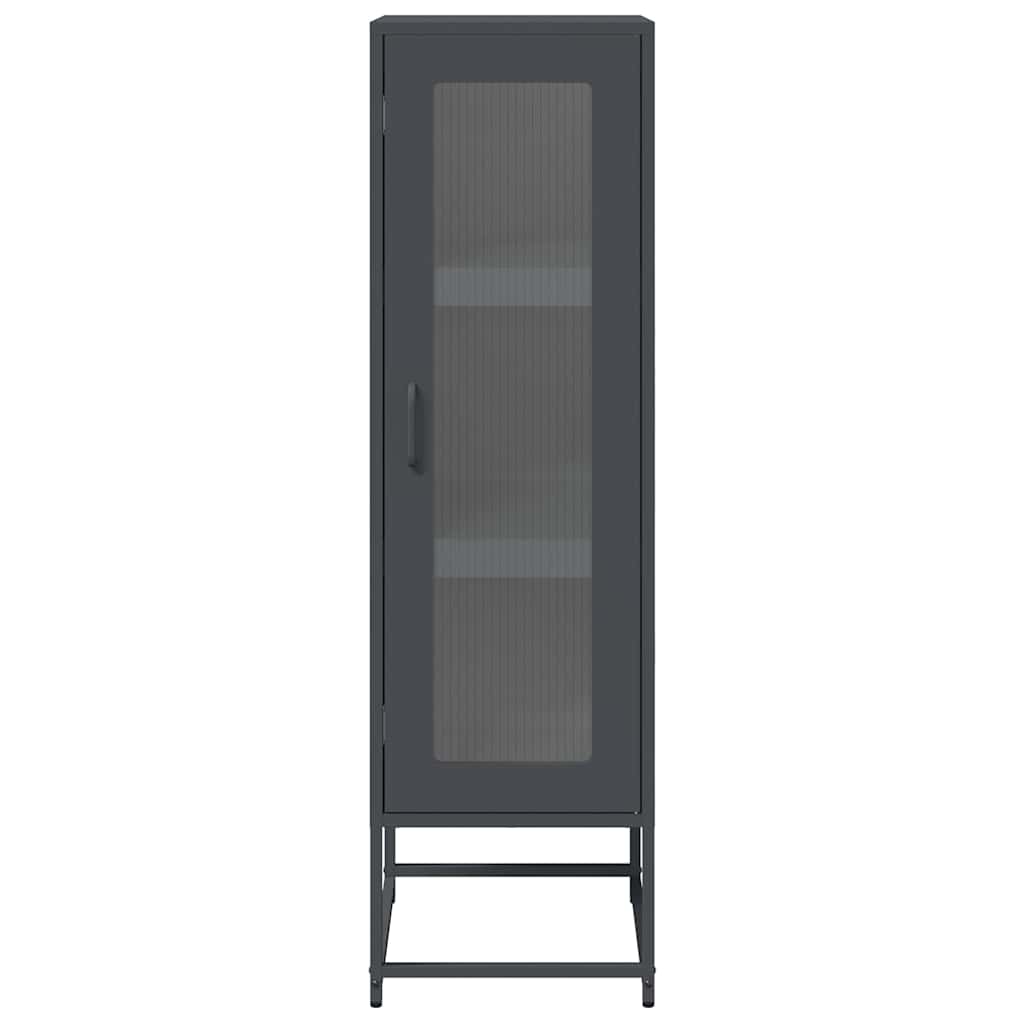 Highboard Anthrazit 36x39x123 cm Kaltgewalzter Stahl