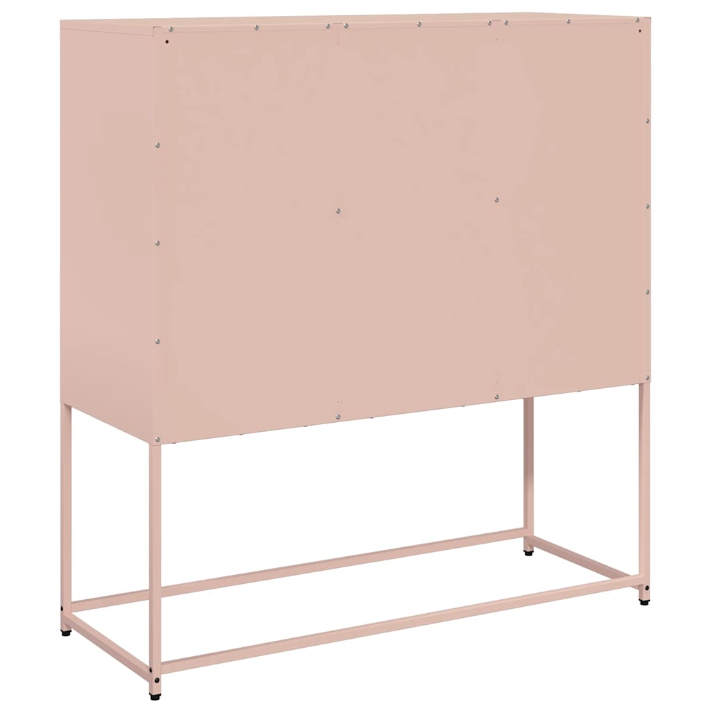 Sideboard Rosa 100,5x39x107 cm Kaltgewalzter Stahl