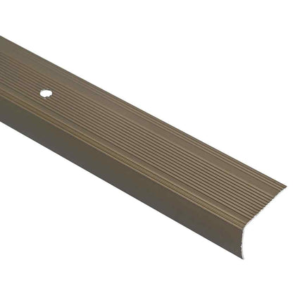 Treppenkantenprofile 10 pcs Braun 67 x 3 x 2 cm Aluminium
