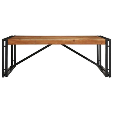 vidaXL Couchtisch 100x100x35 cm Raues Massivholz Akazie