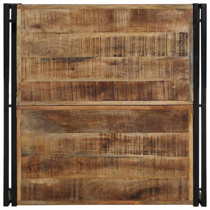 vidaXL Couchtisch 80x80x35 cm Raues Massivholz Mango
