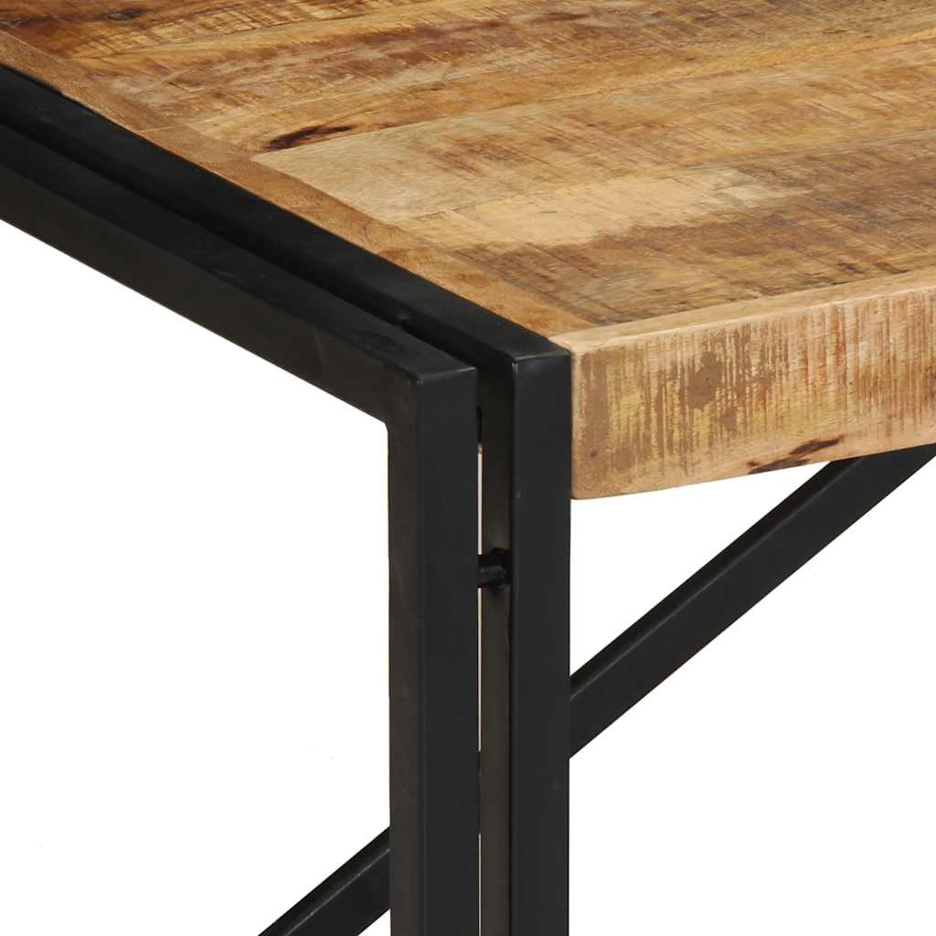 vidaXL Couchtisch 100x50x35 cm Raues Massivholz Mango