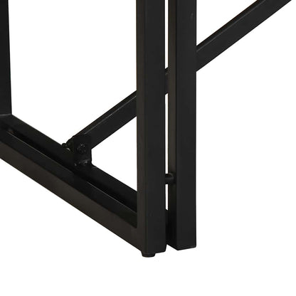 vidaXL Couchtisch 100x50x35 cm Raues Massivholz Mango