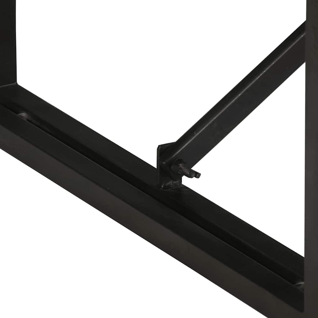 vidaXL Couchtisch 100x50x35 cm Raues Massivholz Mango