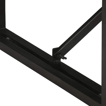 vidaXL Couchtisch 100x50x35 cm Raues Massivholz Mango