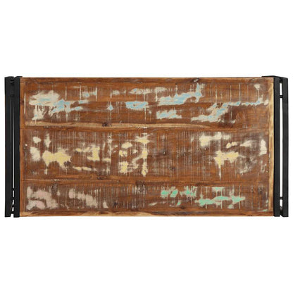 vidaXL Couchtisch Mehrfarbig 100x50x35 cm Altholz Massivholz
