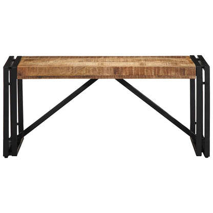 vidaXL Couchtisch 80x40x35 cm Raues Massivholz Mango
