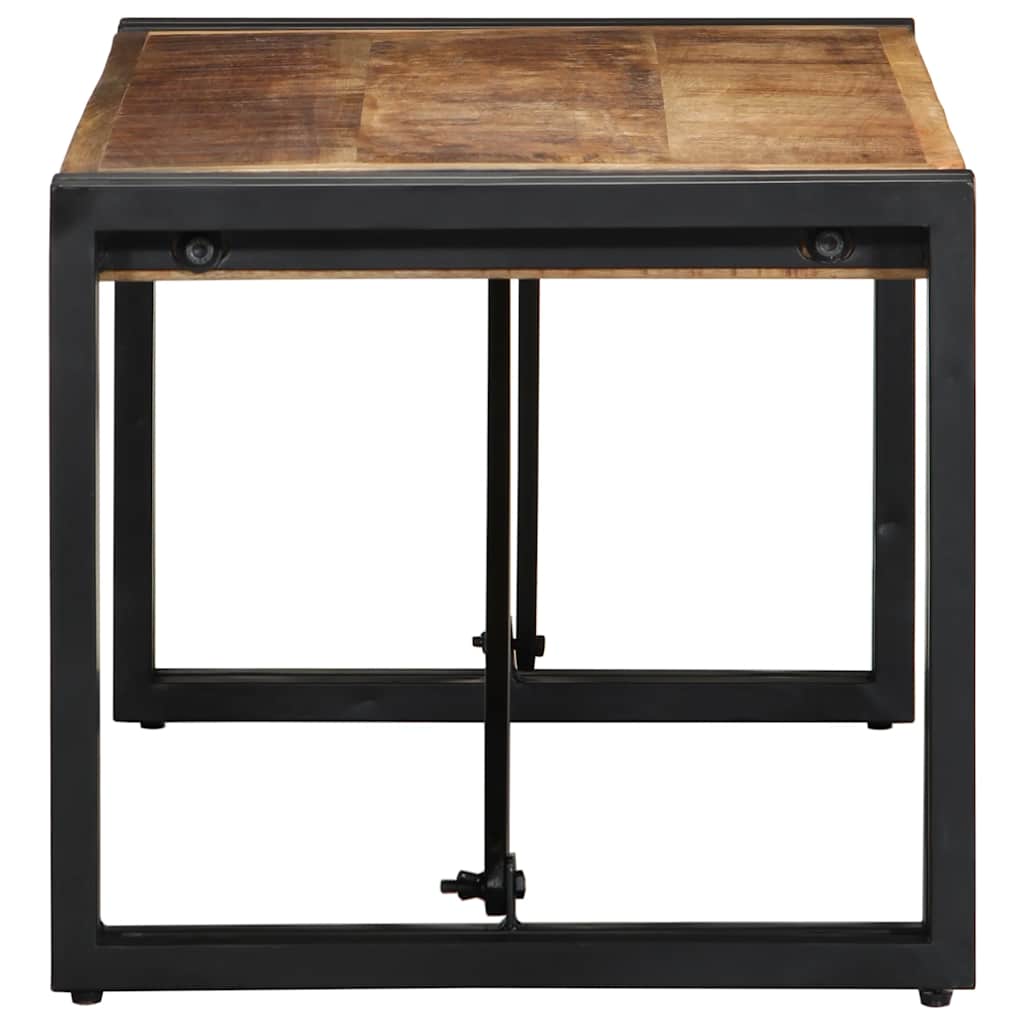 vidaXL Couchtisch 80x40x35 cm Raues Massivholz Mango