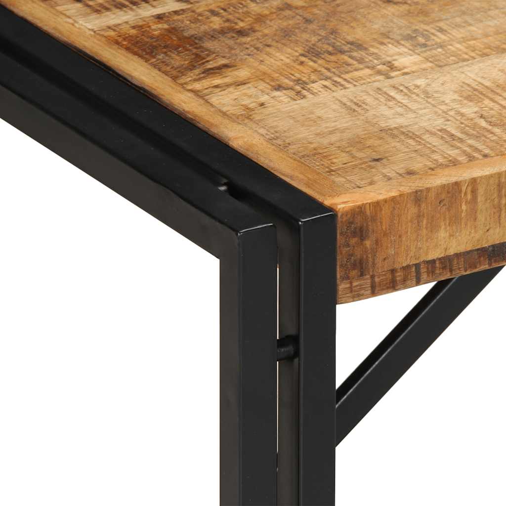 vidaXL Couchtisch 80x40x35 cm Raues Massivholz Mango