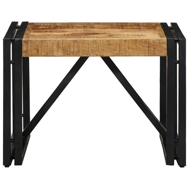 vidaXL Couchtisch 50x50x35 cm Raues Massivholz Mango
