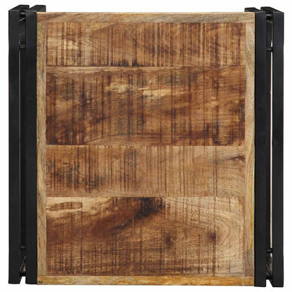 vidaXL Couchtisch 50x50x35 cm Raues Massivholz Mango