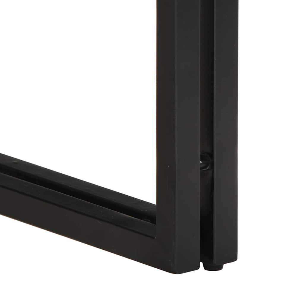 vidaXL Couchtisch 50x50x35 cm Raues Massivholz Mango