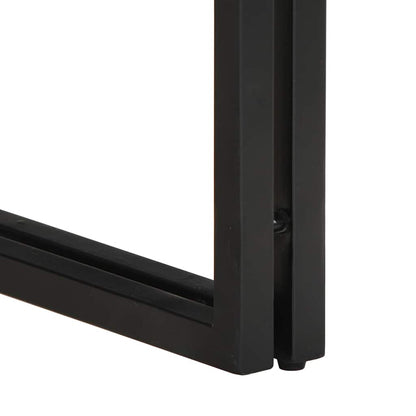vidaXL Couchtisch 50x50x35 cm Raues Massivholz Mango