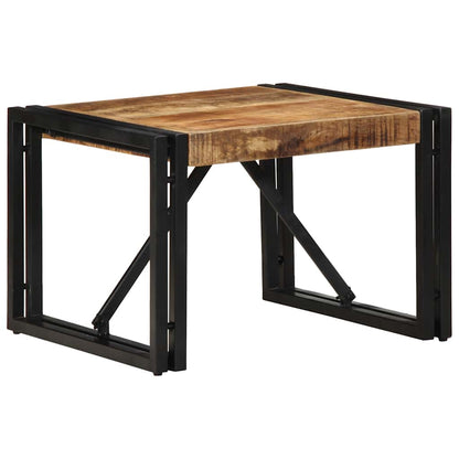 vidaXL Couchtisch 50x50x35 cm Raues Massivholz Mango