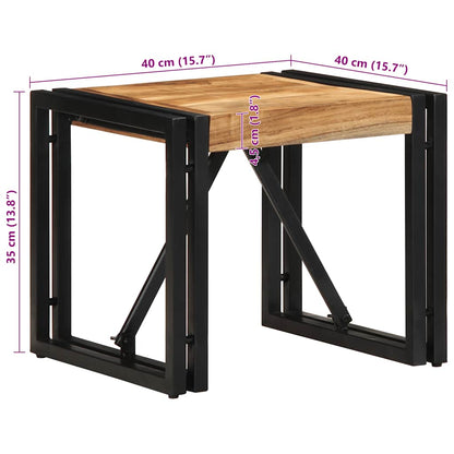 vidaXL Couchtisch 40x40x35 cm Massivholz Akazie