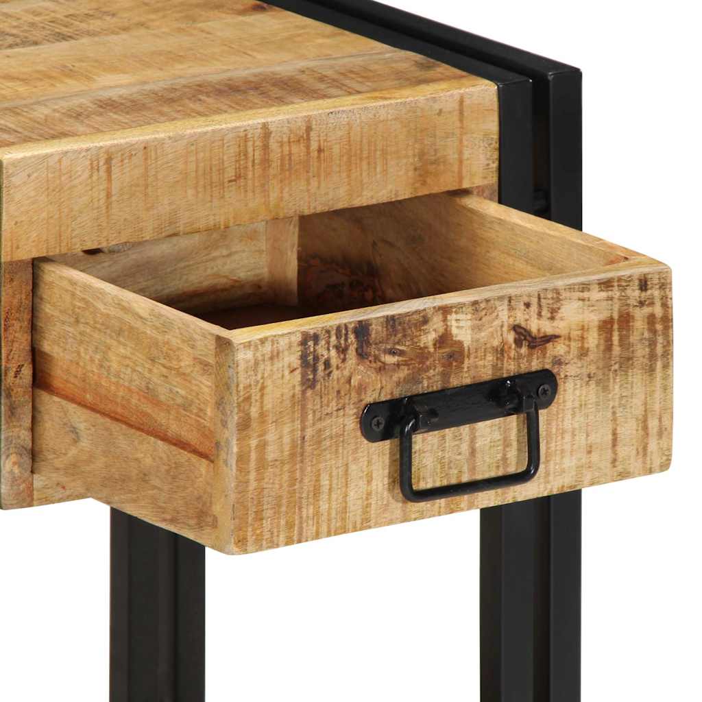vidaXL Nachttisch 40x35x50 cm Raues Massivholz Mango