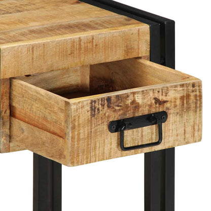 vidaXL Nachttische 2 Stk. 40x35x50 cm Raues Massivholz Mango