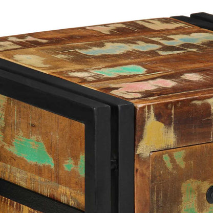 vidaXL Nachttisch Mehrfarbig 40 x 35 x 50 cm Massives Altholz