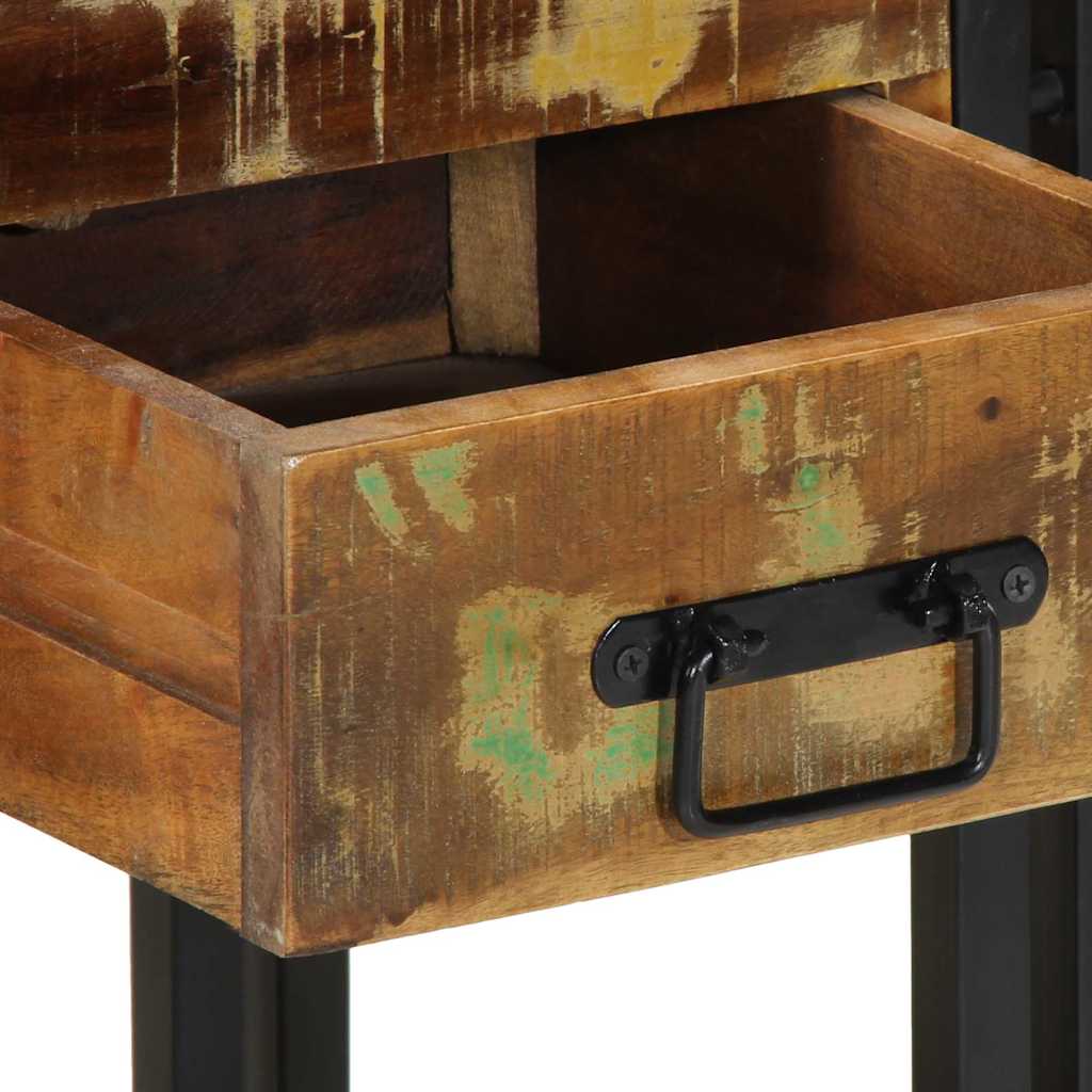 vidaXL Nachttisch Mehrfarbig 40 x 35 x 50 cm Massives Altholz