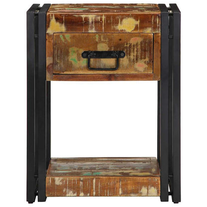 vidaXL Nachttisch Mehrfarbig 40 x 35 x 50 cm Massives Altholz