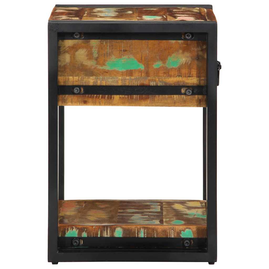 vidaXL Nachttisch Mehrfarbig 40 x 35 x 50 cm Massives Altholz