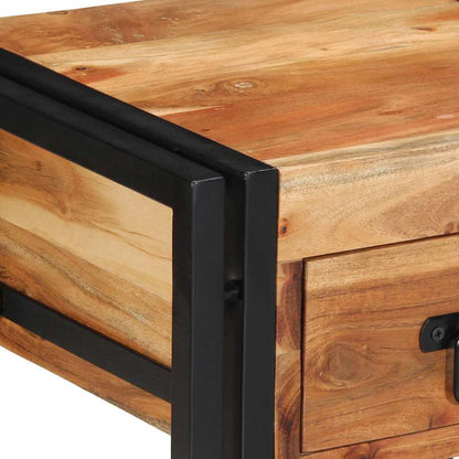 vidaXL Nachttisch Braun 40 x 35 x 50 cm Massivholz Akazie