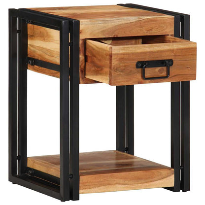vidaXL Nachttisch Braun 40 x 35 x 50 cm Massivholz Akazie