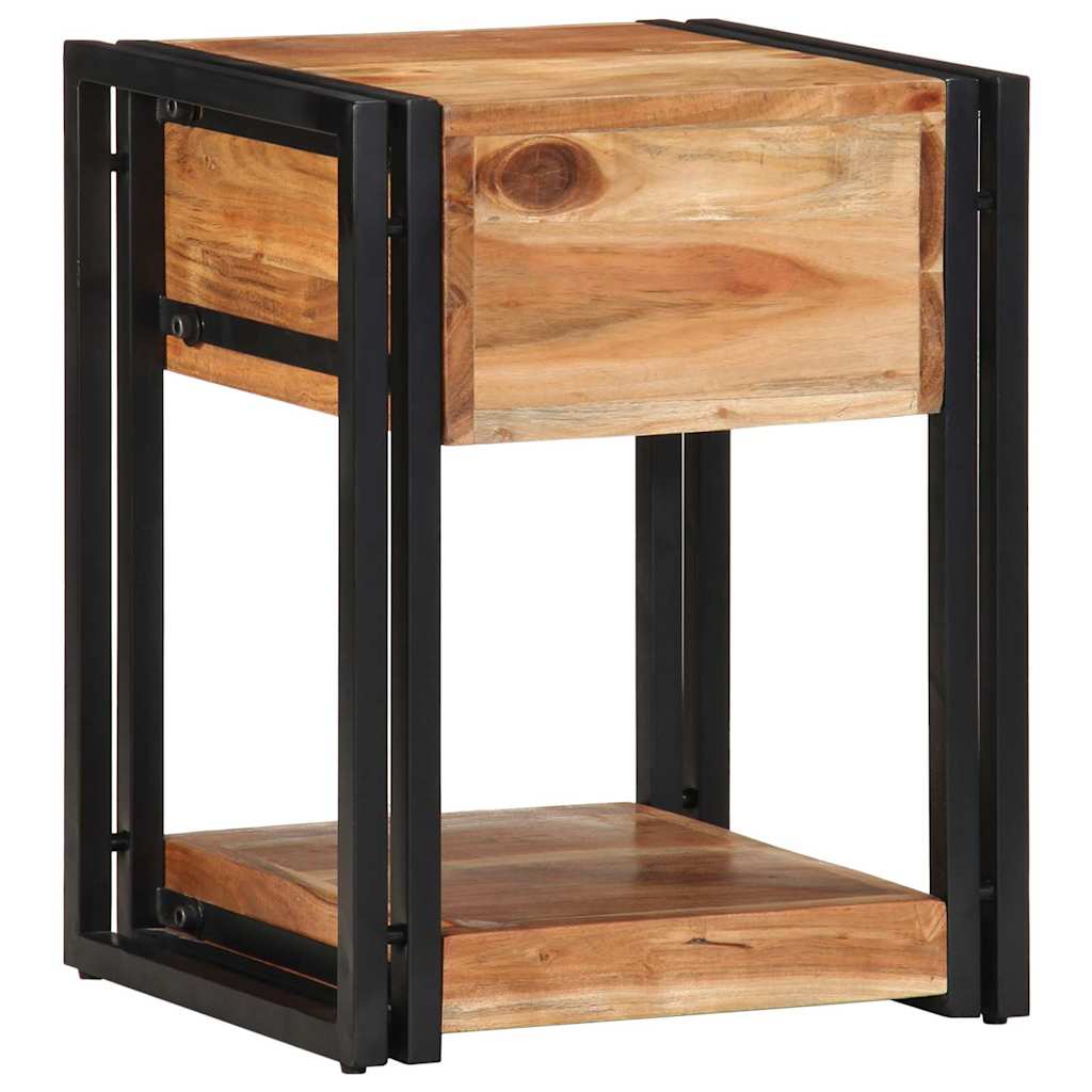 vidaXL Nachttisch Braun 40 x 35 x 50 cm Massivholz Akazie