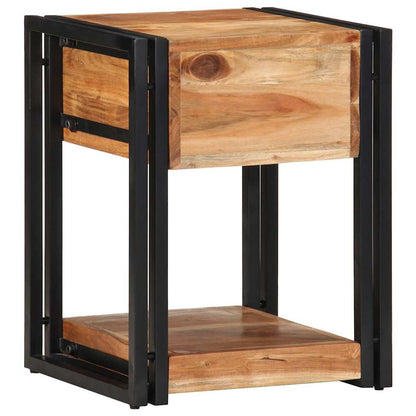 vidaXL Nachttisch Braun 40 x 35 x 50 cm Massivholz Akazie