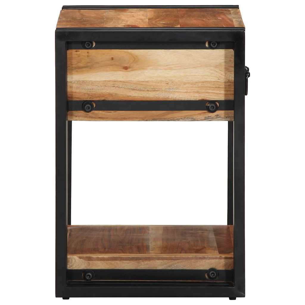 vidaXL Nachttisch Braun 40 x 35 x 50 cm Massivholz Akazie