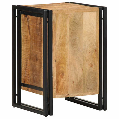 vidaXL Nachttisch 40x40x59 cm Raues Mango-Massivholz