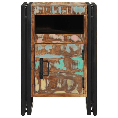 vidaXL Nachttisch 40x40x59 cm Altholz Massivholz