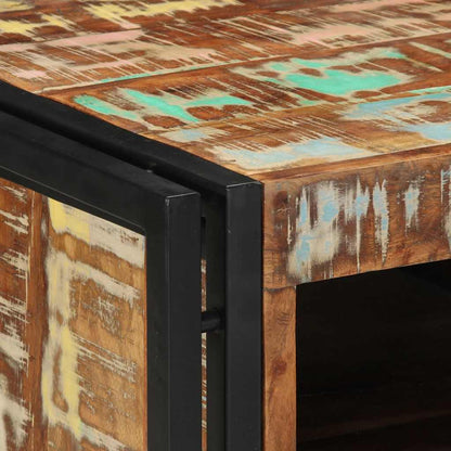 vidaXL Nachttisch 40x40x59 cm Altholz Massivholz