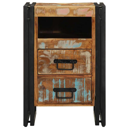 vidaXL Nachttisch 40x40x59 cm Altholz Massivholz