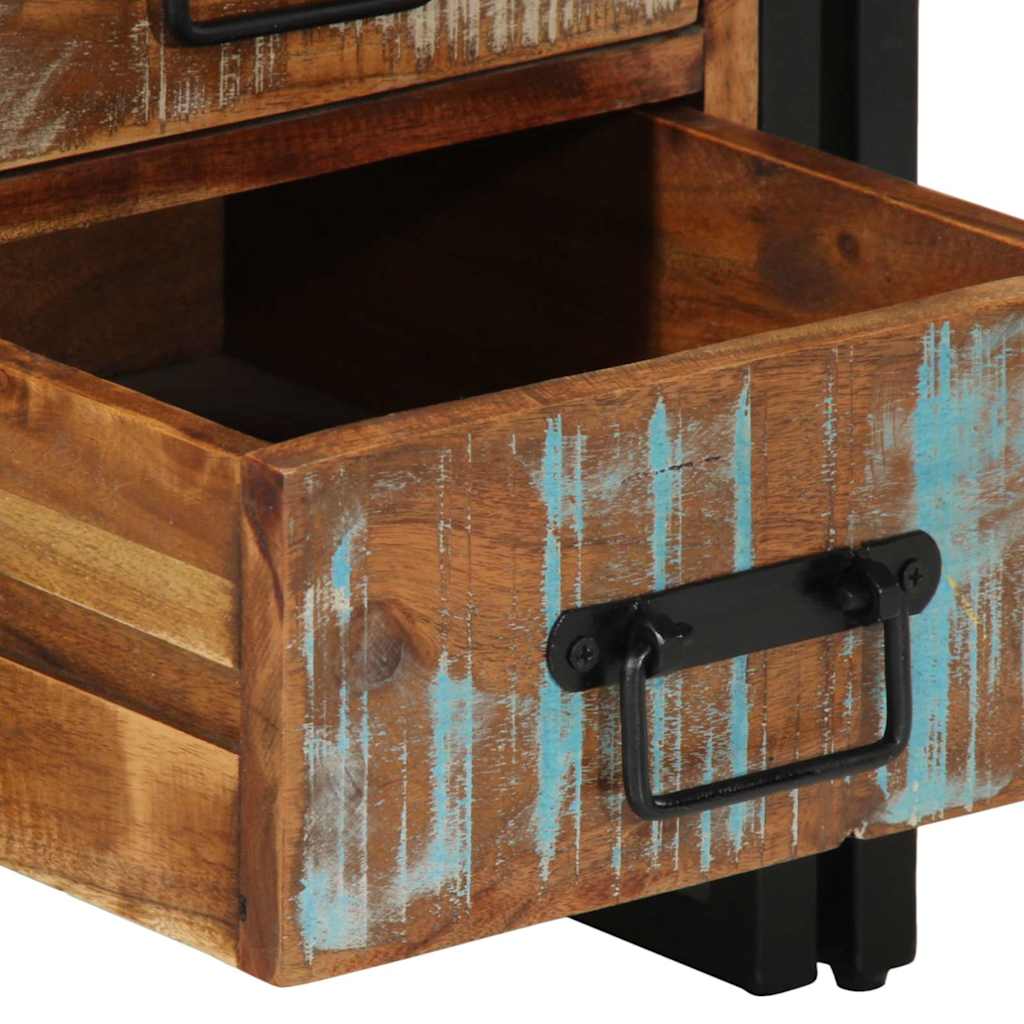 vidaXL Nachttisch 40x40x59 cm Altholz Massivholz