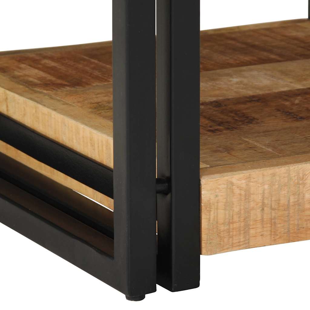 vidaXL Nachttisch 40x40x50 cm Raues Mango-Massivholz