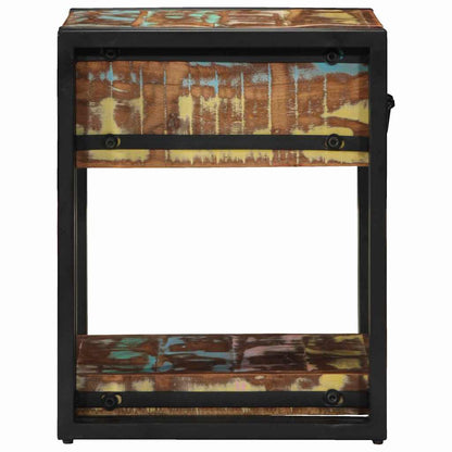 vidaXL Nachttisch Mehrfarbig 40 x 40 x 50 cm Massives Altholz