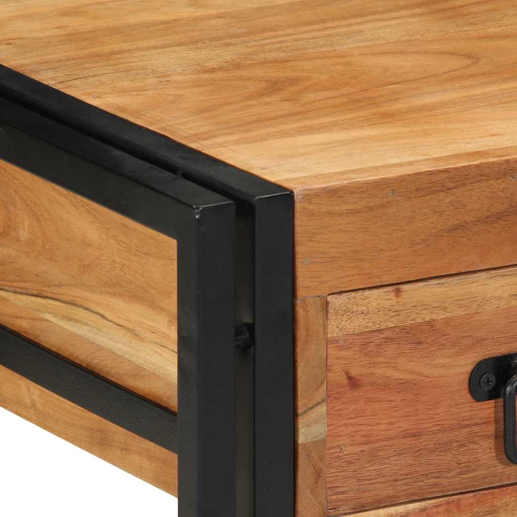 Nachttisch Braun 40 x 40 x 50 cm Massivholz Akazie