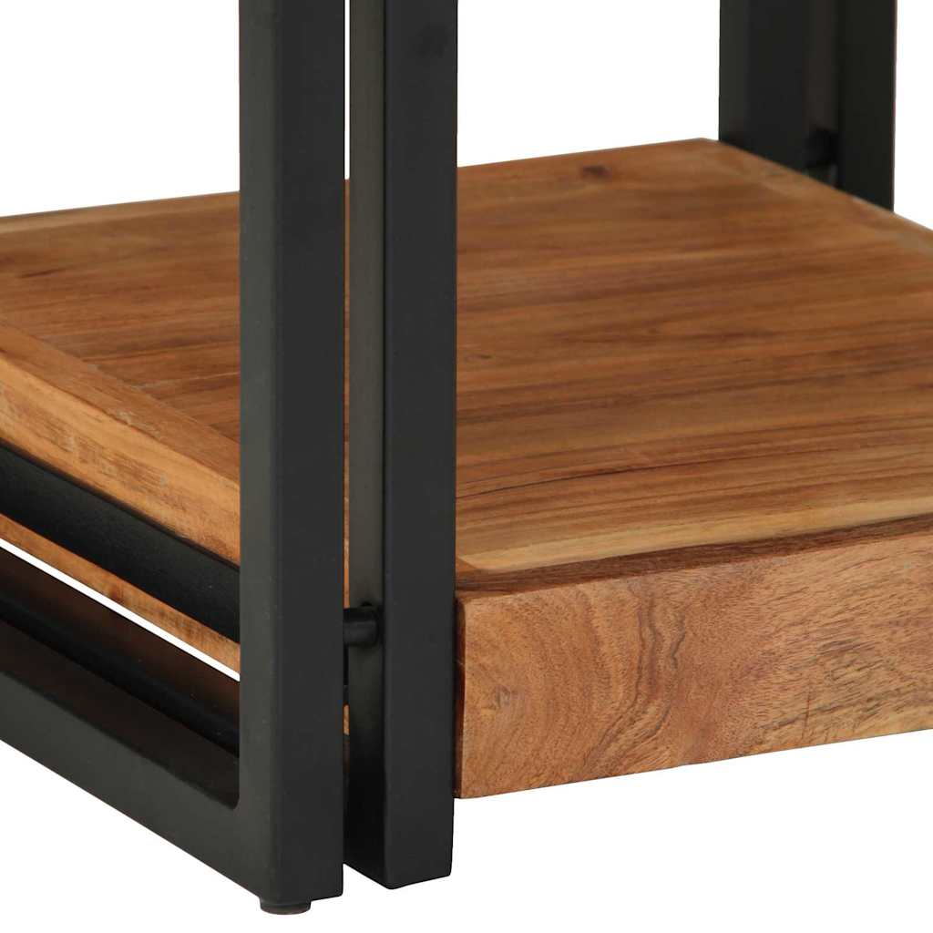 vidaXL Nachttisch 2 pcs Braun 40 x 40 x 50 cm Massivholz Akazie