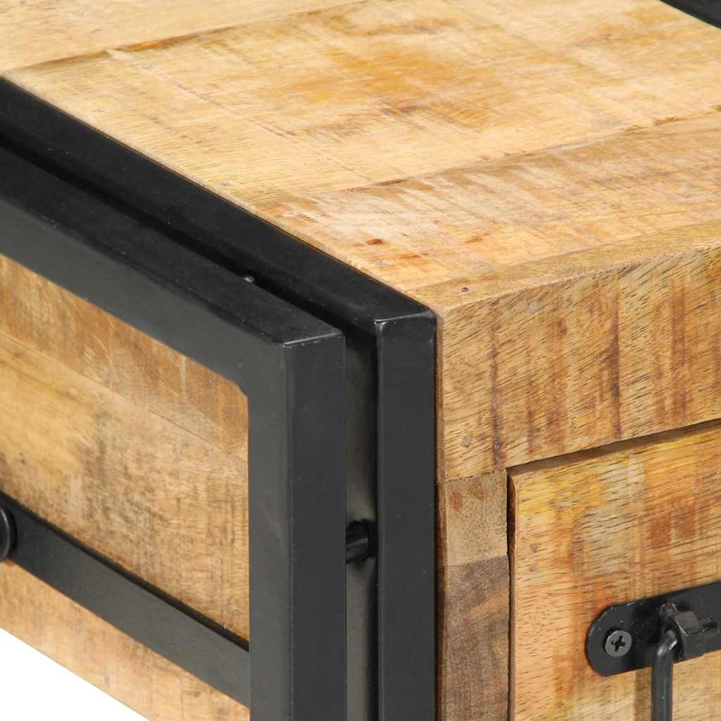 vidaXL Nachttisch Braun 30 x 30 x 40 cm Massivholz Mango