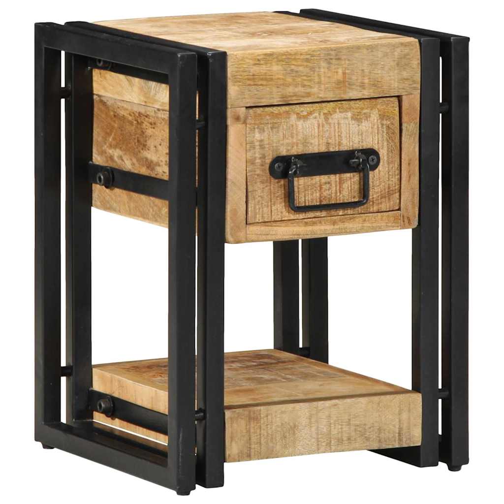 vidaXL Nachttisch Braun 30 x 30 x 40 cm Massivholz Mango
