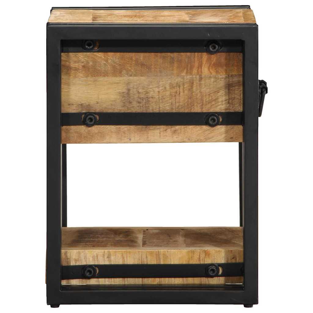 vidaXL Nachttisch Braun 30 x 30 x 40 cm Massivholz Mango