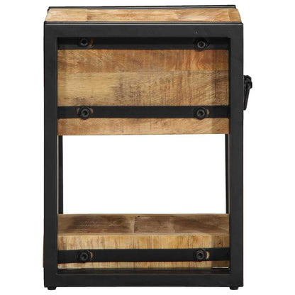 vidaXL Nachttisch Braun 30 x 30 x 40 cm Massivholz Mango