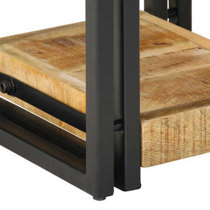 Nachttisch 2 pcs Braun 30 x 30 x 40 cm Massivholz Mango