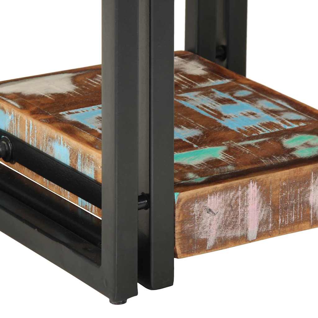 vidaXL Nachttisch Mehrfarbig 30 x 30 x 40 cm Massives Altholz